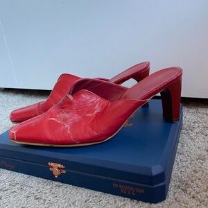 Red Women's Mules